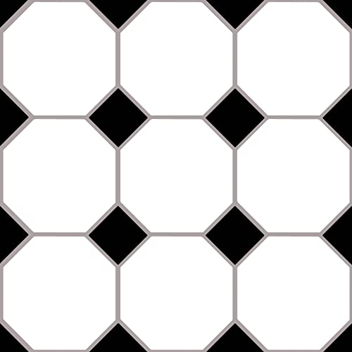 FloorPops Hudson Peel & Stick Floor Tiles, Black